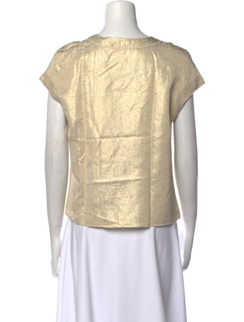 Marni Silk Square Neckline Top