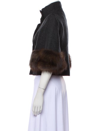 Marni Wool Faux Fur Jacket