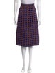 Marni Plaid Print Knee-Length Skirt