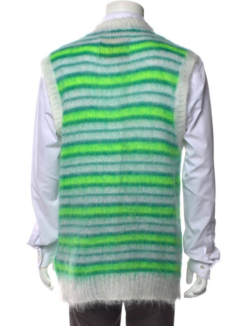 Marni Mohair Striped Polo Sweater