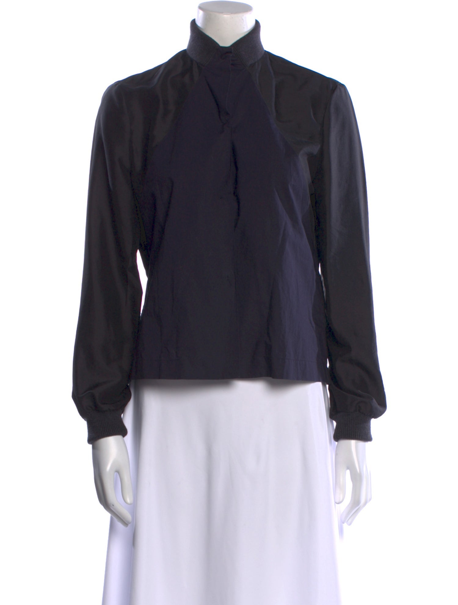 Marni Mock Neck Long Sleeve Blouse