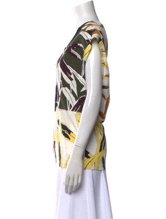 Marni Printed Scoop Neck T-Shirt