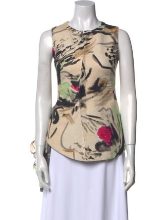 Marni Printed Crew Neck Top