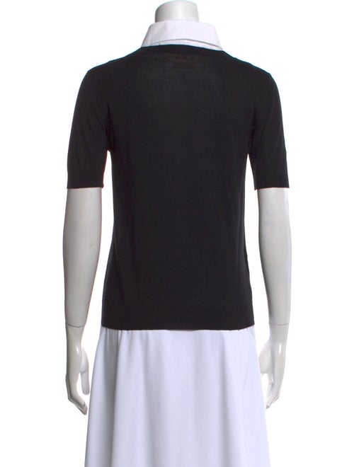 Marni Mock Neck Short Sleeve T-Shirt