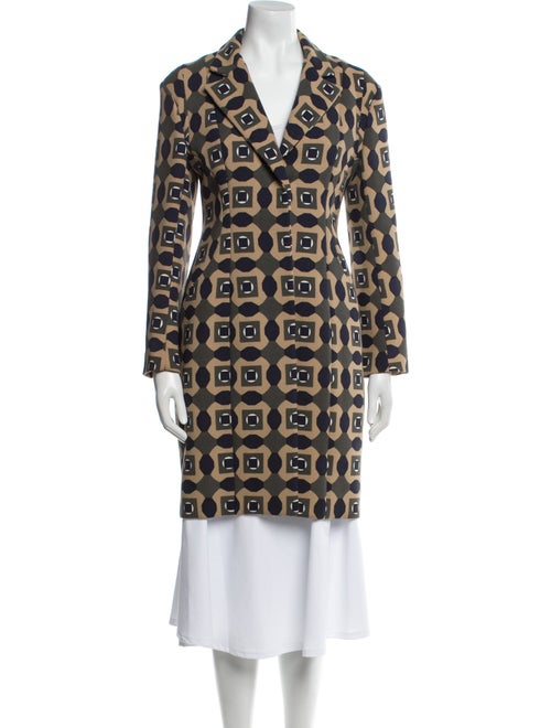 Marni Wool Printed Peacoat