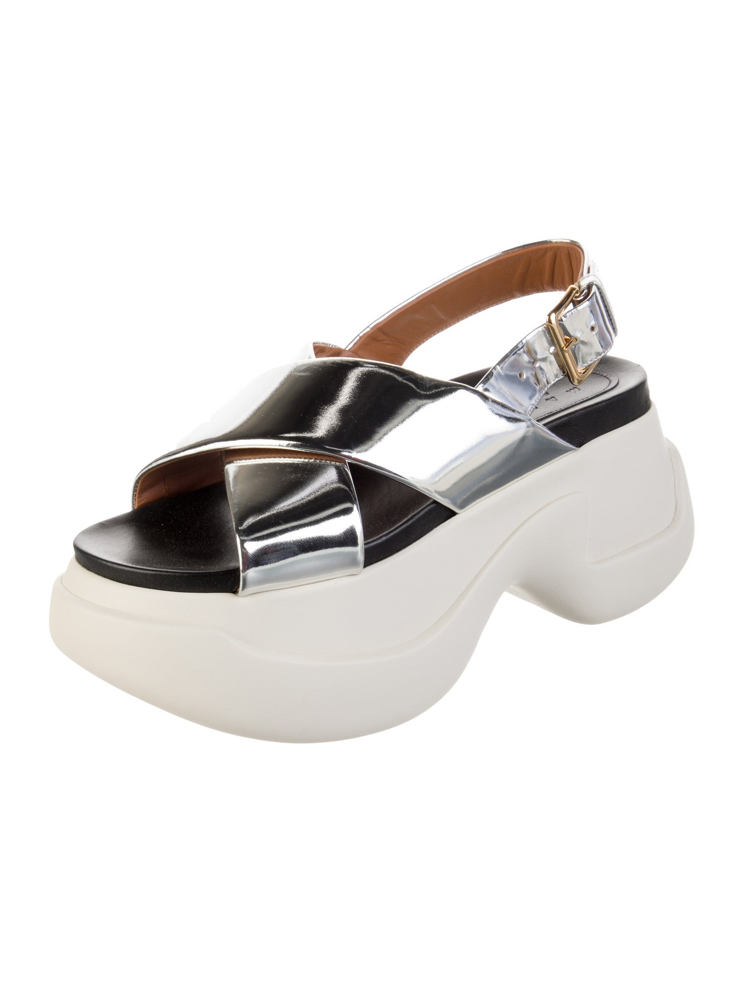 Marni Leather Slingback Sandals