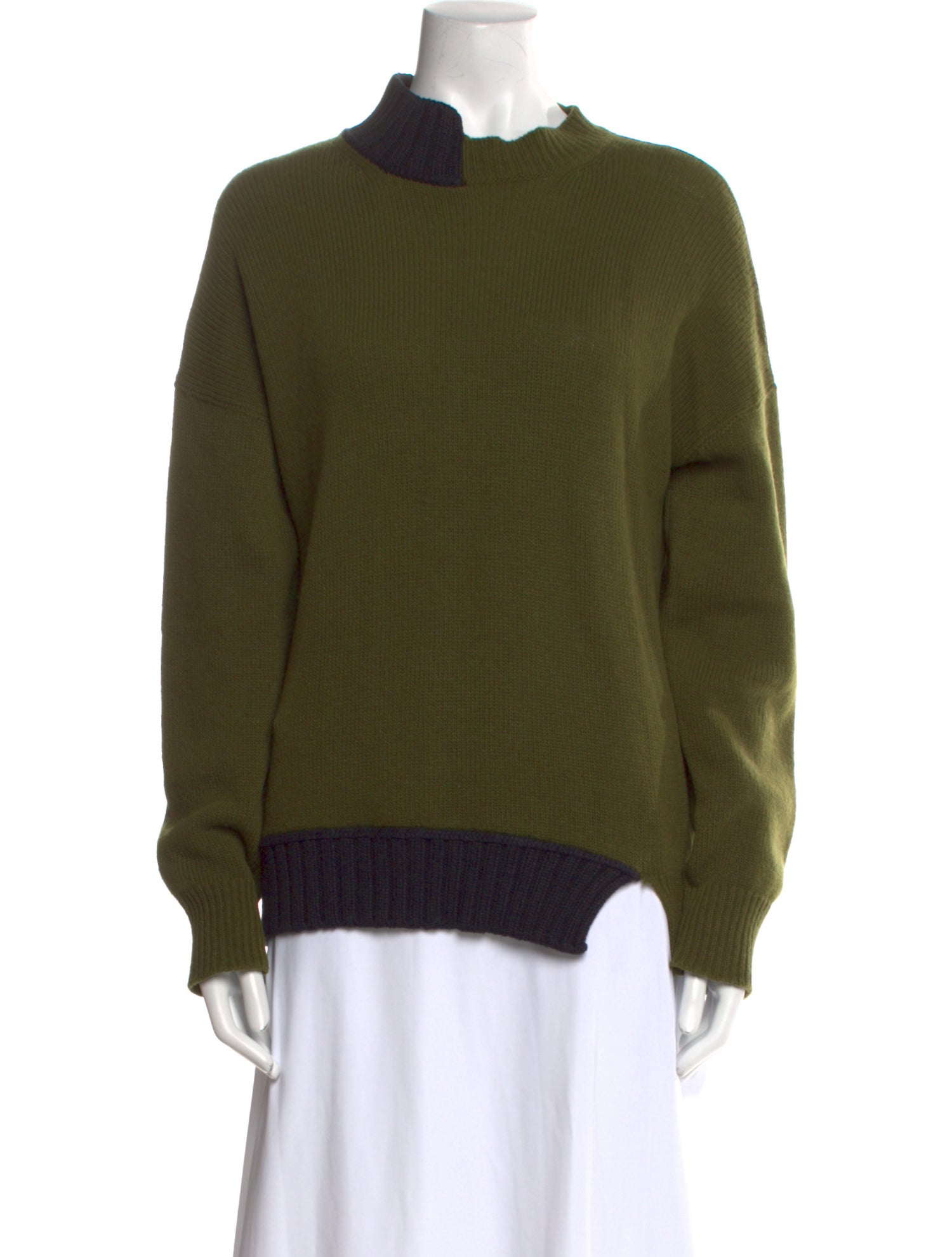 Marni Virgin Wool Mock Neck Sweater