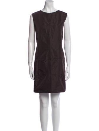 Marni Bateau Neckline Mini Dress