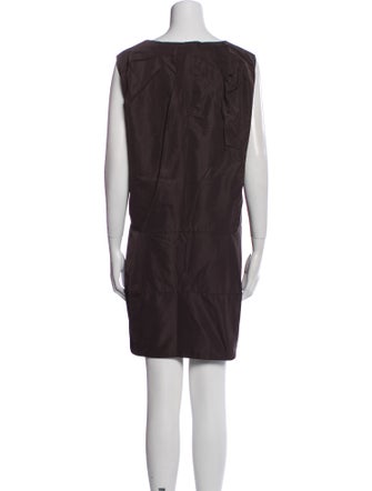 Marni Bateau Neckline Mini Dress