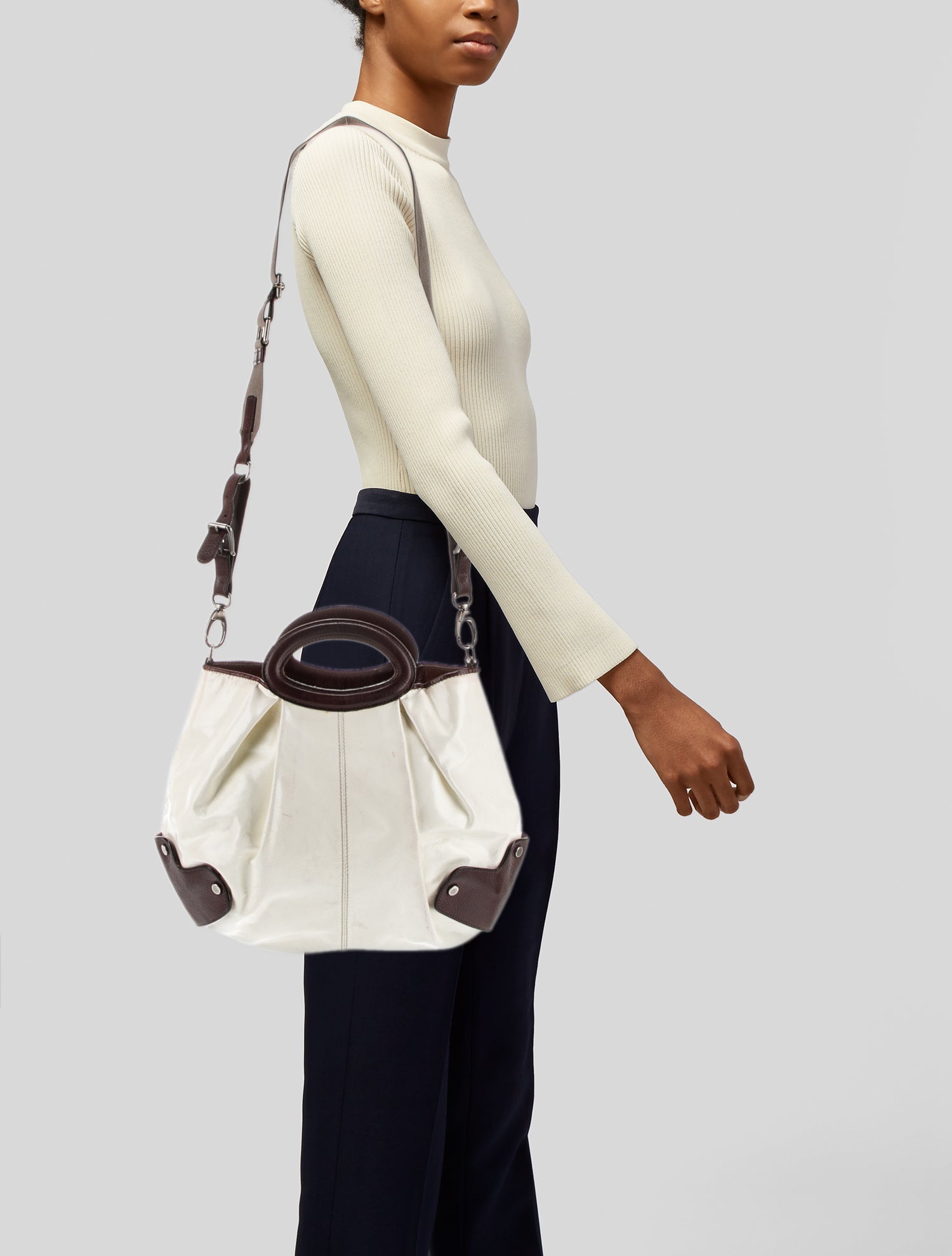 Marni Leather Top Handle Bag