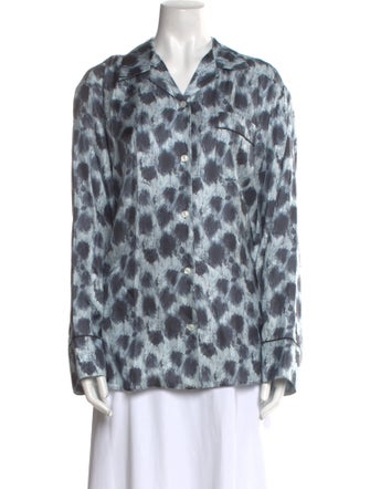 Marni Silk Animal Print Blouse