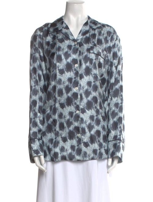 Marni Silk Animal Print Blouse