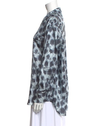 Marni Silk Animal Print Blouse
