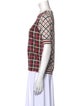 Marni Silk Plaid Print T-Shirt