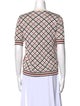 Marni Silk Plaid Print T-Shirt