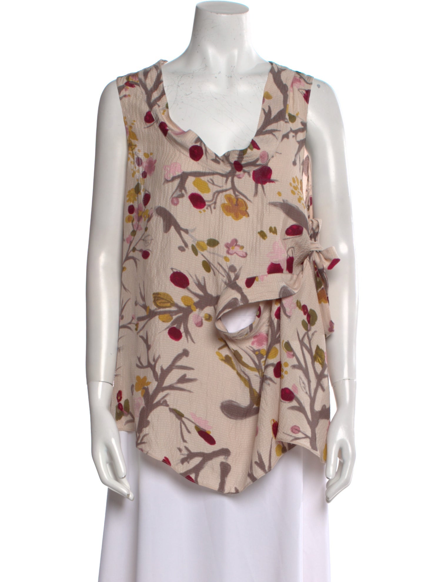 Marni Silk Floral Print Blouse