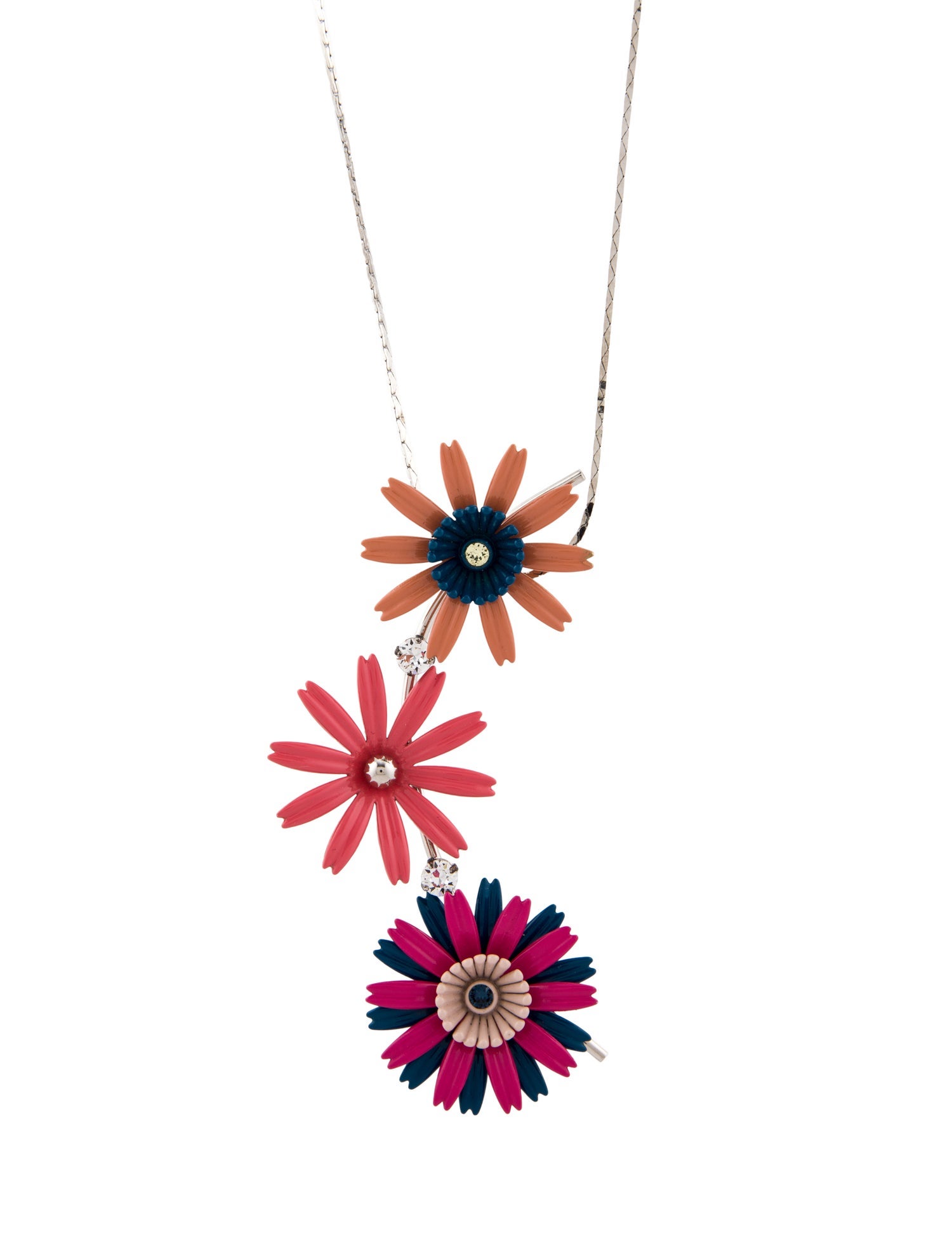 Marni Crystal & Enamel Pendant Necklace