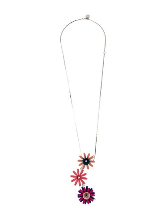 Marni Crystal & Enamel Pendant Necklace