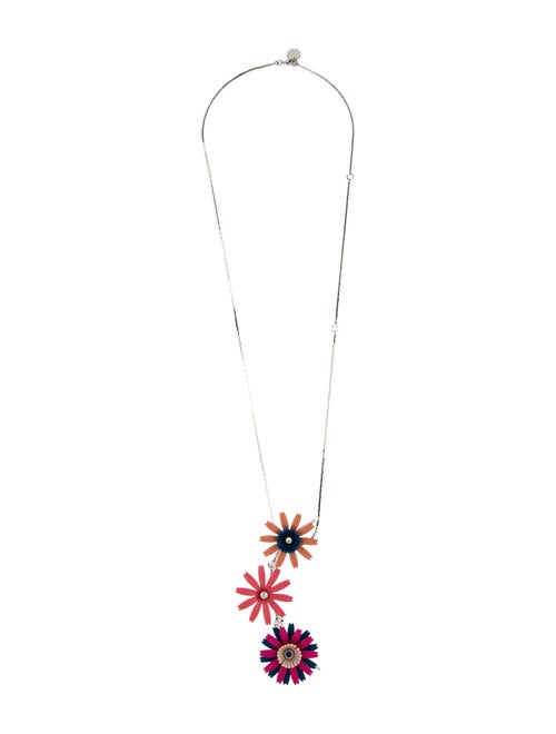 Marni Crystal & Enamel Pendant Necklace