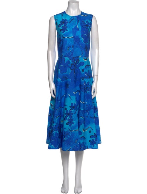 Marni x Flaminia Veronesi Floral Print Midi Length Dress