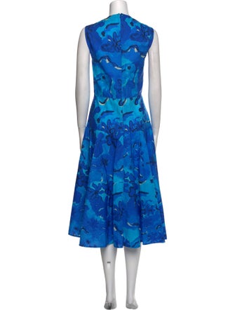 Marni x Flaminia Veronesi Floral Print Midi Length Dress