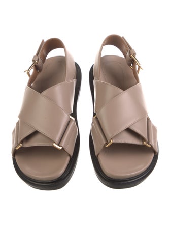 Marni Leather Slingback Sandals