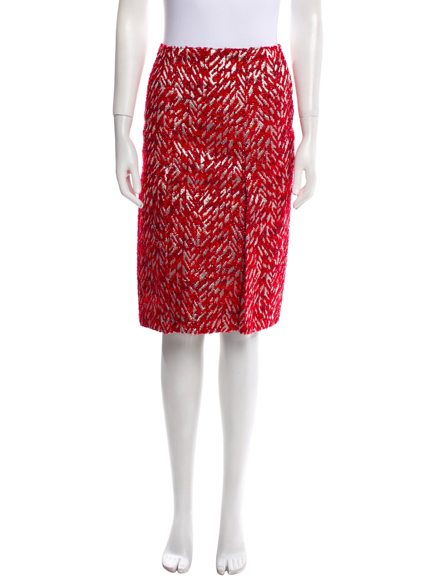 Marni Tweed Pattern Knee-Length Skirt