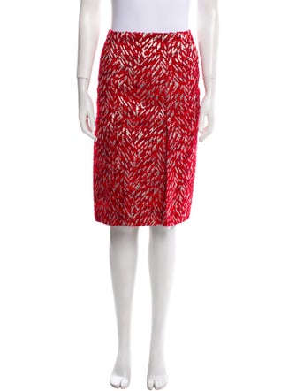 Marni Tweed Pattern Knee-Length Skirt