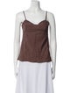 Marni Silk Square Neckline Top