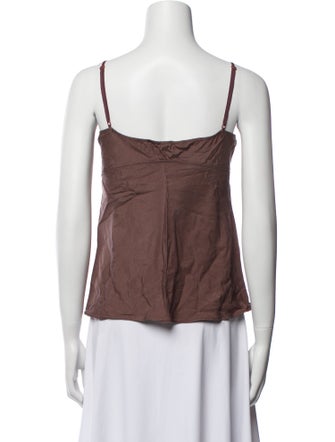 Marni Silk Square Neckline Top