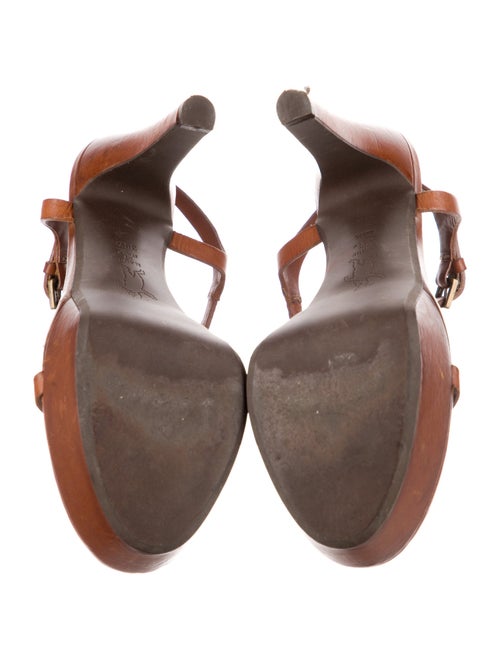 Marni Leather T-Strap Sandals