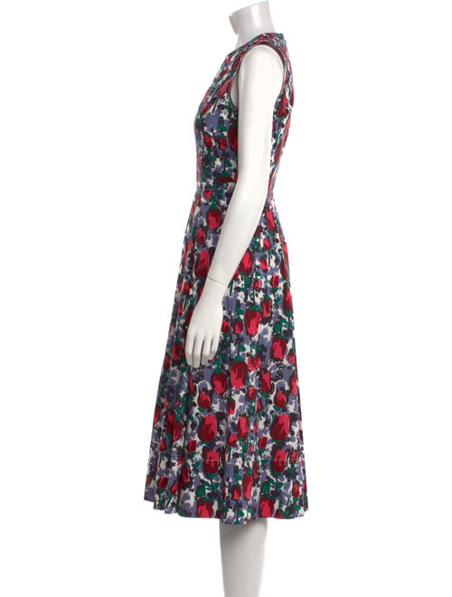 Marni Floral Print Midi Length Dress
