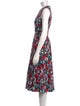Marni Floral Print Midi Length Dress