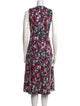 Marni Floral Print Midi Length Dress