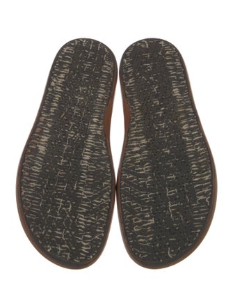 Marni Leather Colorblock Pattern Slingback Sandals