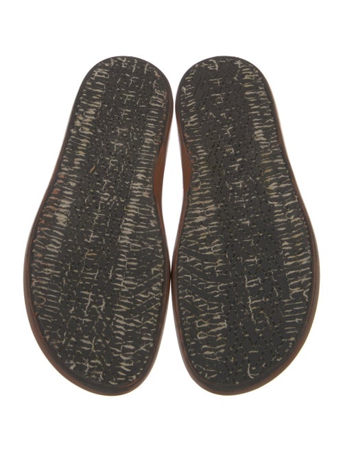 Marni Leather Colorblock Pattern Slingback Sandals