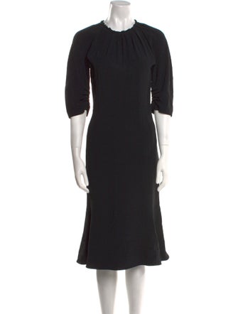 Marni Crew Neck Midi Length Dress