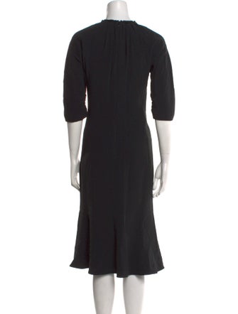 Marni Crew Neck Midi Length Dress