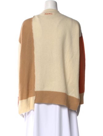 Marni Cashmere Colorblock Pattern Sweater