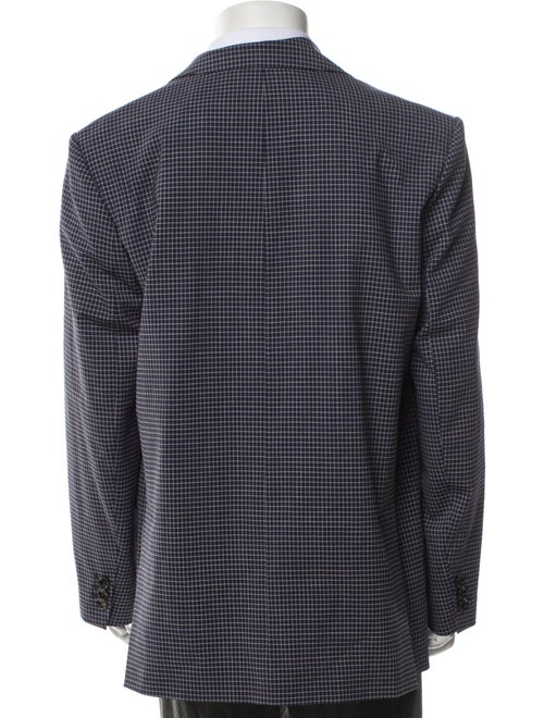 Marni Virgin Wool Plaid Print Blazer