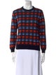 Marni Plaid Print Crew Neck Sweater