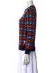 Marni Plaid Print Crew Neck Sweater