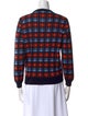 Marni Plaid Print Crew Neck Sweater