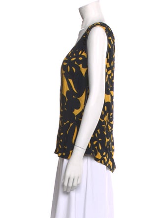 Marni Printed Scoop Neck Blouse