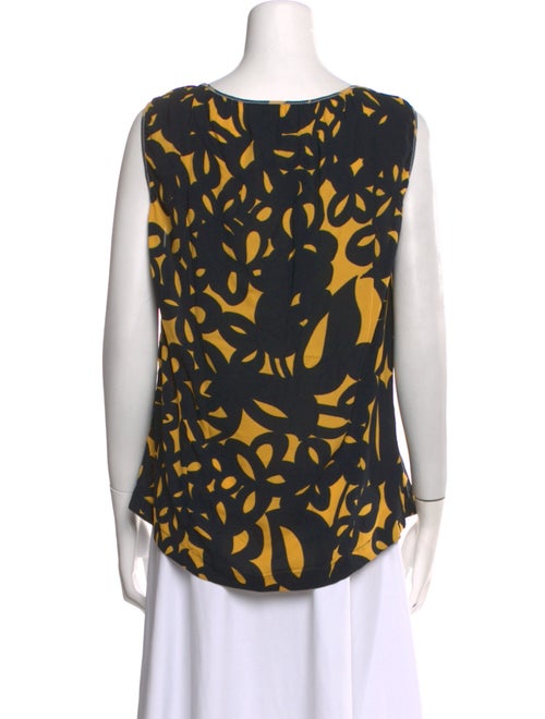 Marni Printed Scoop Neck Blouse