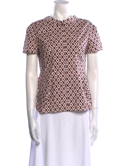 Marni Printed Crew Neck Blouse