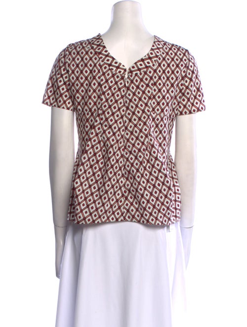 Marni Printed Crew Neck Blouse