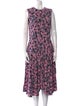 Marni Printed Midi Length Dress