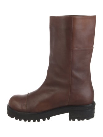 Marni Leather Combat Boots