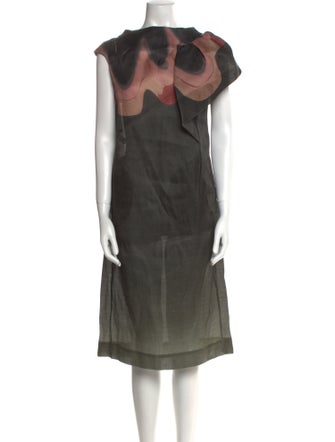 Marni Silk Midi Length Dress